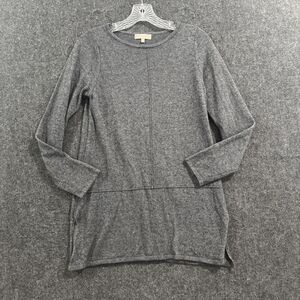 Benedetta B Sweater Womens Small Gray Merino Cashmere Tunic Made Italy Pullover